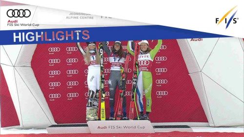 Sofia goggia celebrates back-to-back in jeongseon superg - video fis