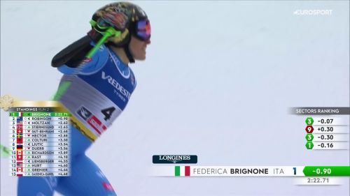 Federica brignone oro mondiale in gigante a saalbach, il video