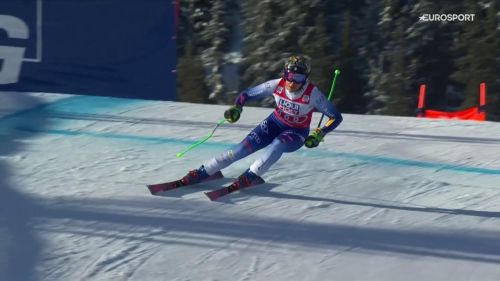 Federica brignone difende il pettorale rosso nella discesa di kvitfjell, il video del suo 5° posto