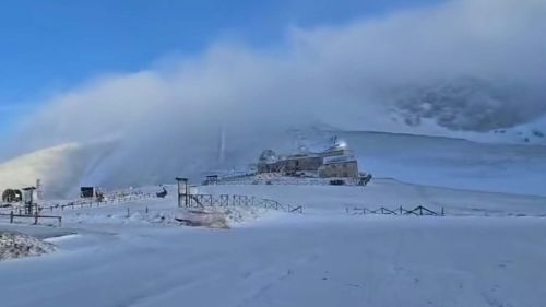 La neve di Maggio imbianca Campo Imperatore, temperature sottozero