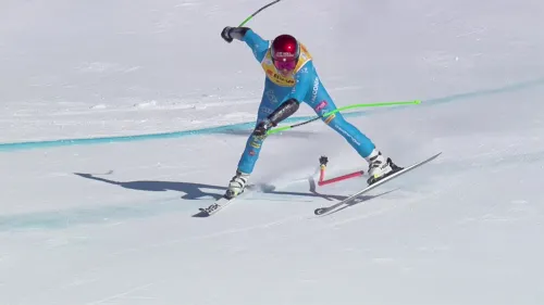 Che rischio per Guglielmo Bosca! Si sbilancia sul salto, ma resta in piedi per miracolo