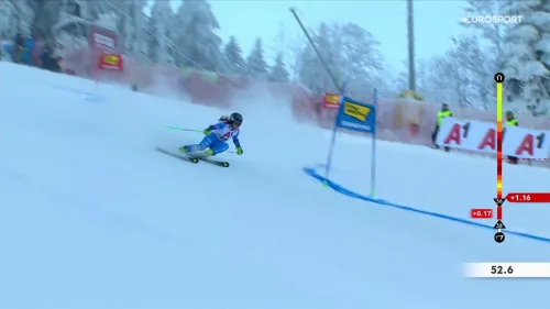 Lara Della Mea è in gran forma: nona a metà gara in gigante, rivivi la sua prova