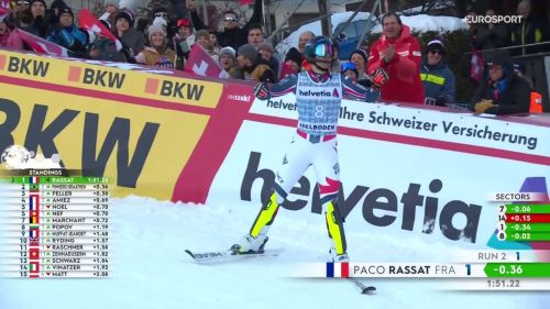 Paco rassat scatenato, vittoria e di nuovo pettorale rosso in slalom: rivivi la manche che vale il trionfo ad adelboden