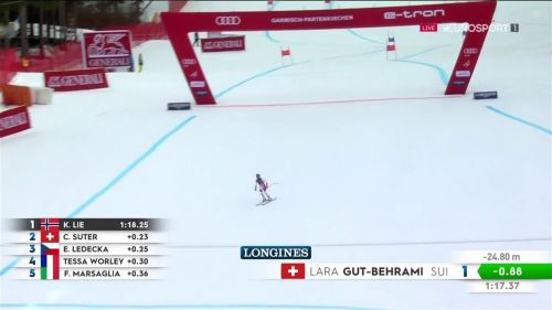 Lara gut padrona del superg: a garmisch fa poker.