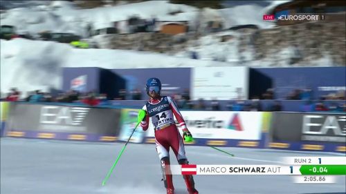 Marco schwarz perfetto in slalom, suo l'oro in combinata a cortina