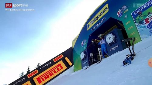 Luca de aliprandini, la manche che vale l'argento nel gigante mondiale di cortina d'ampezzo
