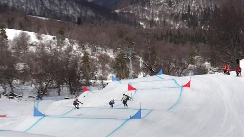 Kris mahler cade nella team mixed di bakuriani, in georgia