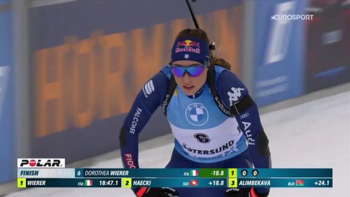Wierer sfiora la vittoria! seconda nella sprint di oestersund