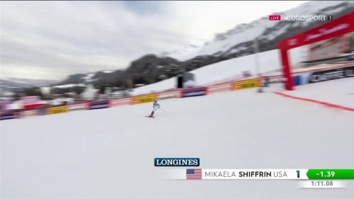 Mikaela shiffrin perfetta nella prima manche del gigante di lenzerheide