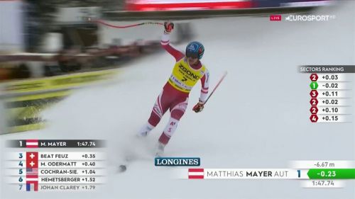 Sci alpino, lake louise - mayer si aggiudica la discesa di coppa del mondo