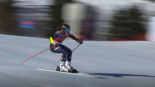 Sara hector è al comando del gigante di courchevel dopo la prima manche - sci alpino, coppa del mondo