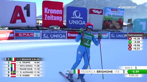 Federica brignone rimonta ed è quarta nel gigante di lienz - sci alpino, coppa del mondo