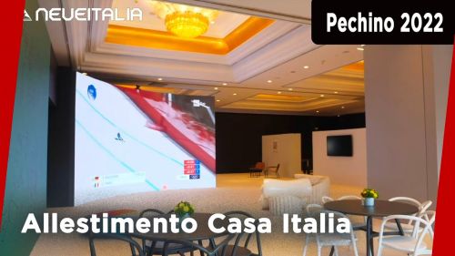 Pechino 2022 - allestimento casa italia alle olimpiadi