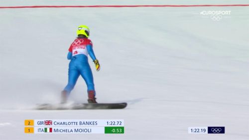 Michela moioli stupenda nella prima run di qualificazione - olimpiadi invernali