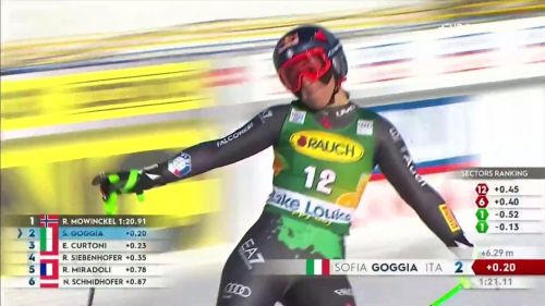 Sofia goggia funambolica nel superg, vicina al podio nonostante due errori: rivivila