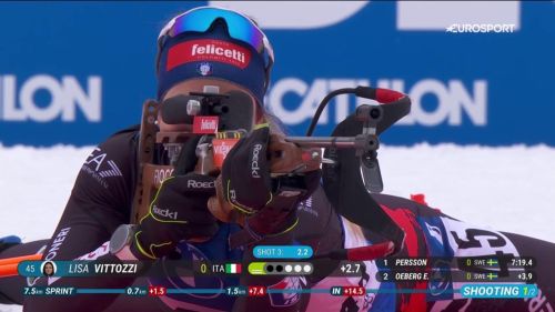 Lisa vittozzi di precisione e costanza: 6ª nella sprint di le grand bornand, rivivi la prova dell'azzurra