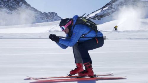 Inverno nella alpin arena senales