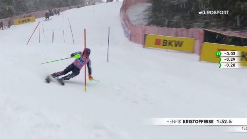 Henrik kristoffersen conquista lo slalom di wengen, rivivi la sua seconda manche