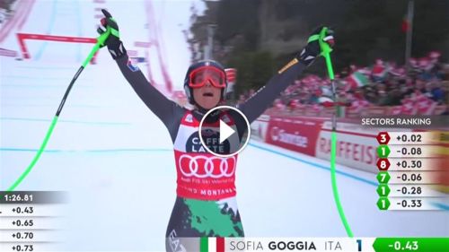 Sofia goggia dà spettacolo a crans montana! rivivi la sua vittoria in discesa e l'urlo liberatorio