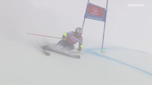 Finalmente de aliprandini! sesto tempo nella nebbia nella prima manche del gigante di adelboden