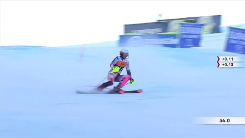 Zrinka ljutic, infiamma il pubblico nella prima manche dello slalom di jasnae