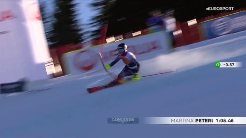Martina peterlini ancora a punti in slalom: è 12ª rivedi la seconda manche