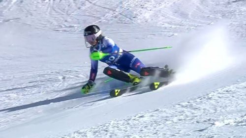 Della mea, che grinta! entra in top 10 dopo la prima manche di gurgl col pettorale 40