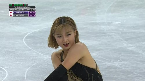 Kaori sakamoto ottiene il 2° punteggio nel lungo, ma vince skate canada