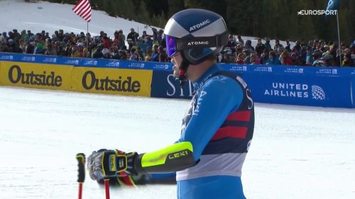 Bella rimonta di alex vinatzer, da 20° a 5° nel gigante di copper mountain, il video della gara dell'azzurro