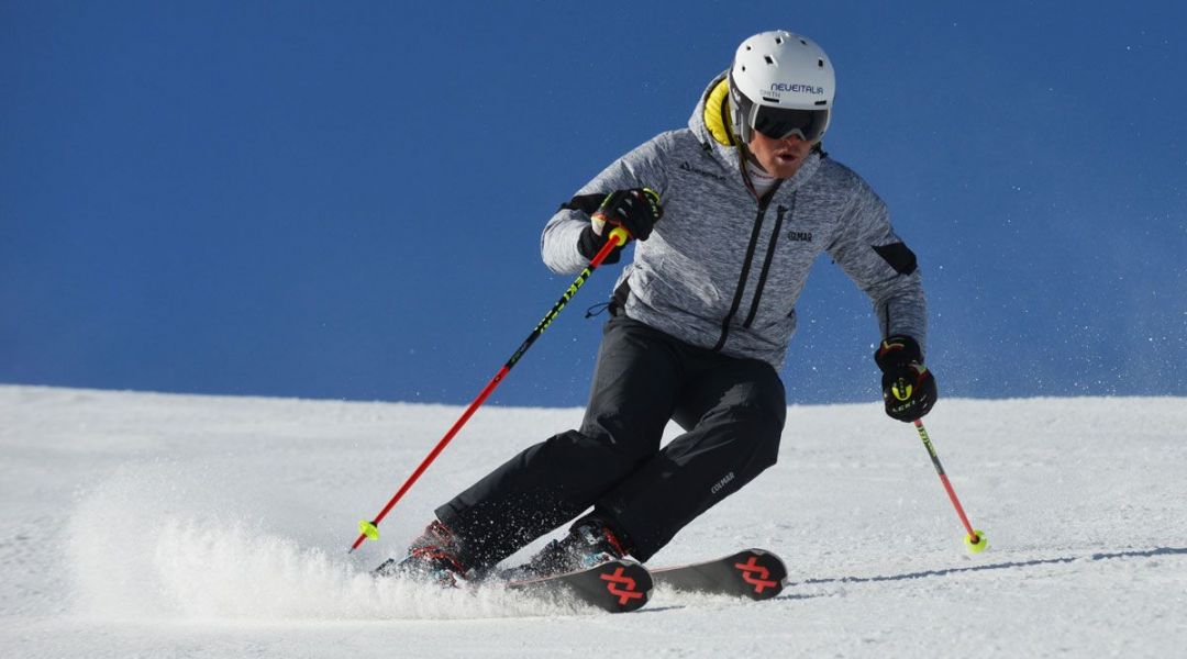 Stefano Belingheri al test di Volkl Racetiger Speedwall SL UVO (2018)