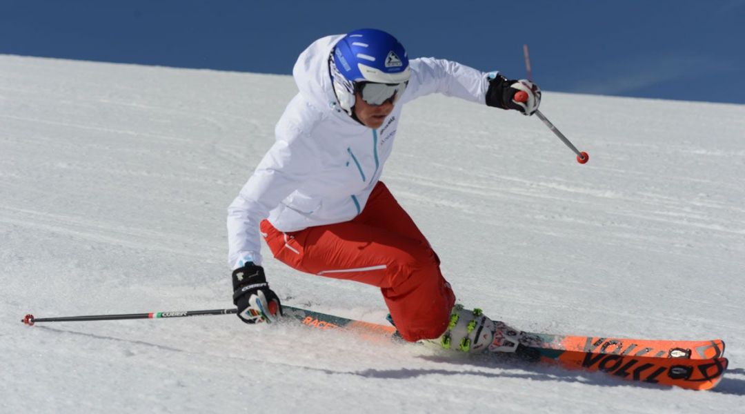 Giulia Gianesini al test di Volkl Racetiger Speedwall GS UVO (2016)