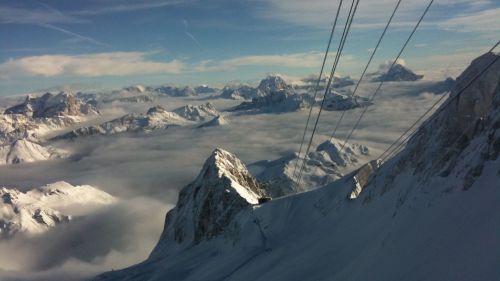 Vista da Punta Rocca sul muro iniziale