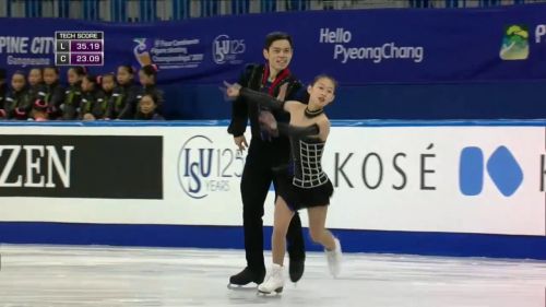 Cheng peng / yang jin (chn)  - 4 continents 2017, pyeongchang - short program