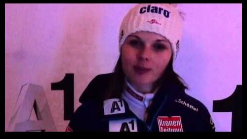 Intervista ad anna veith dopo la prima vittoria della carriera