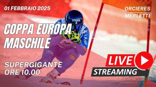 Live | orcieres merlette 1850 | coppa europa - supergigante maschile