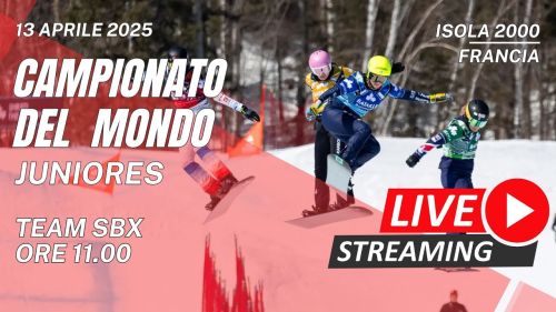 Live | isola 2000 | campionato del mondo juniores 2025 | snowboard cross - team