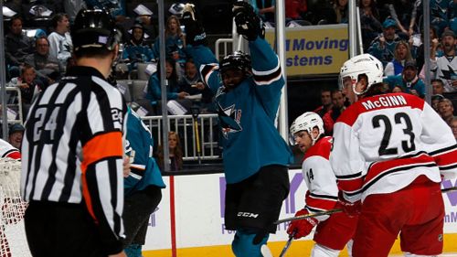 Hat trick di joel ward contro gli hurricanes