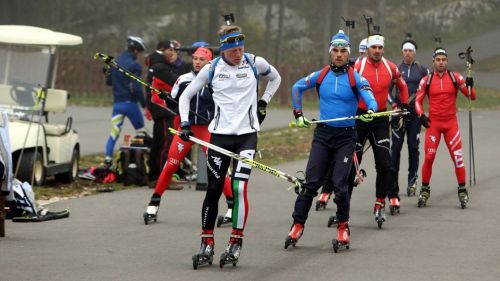 Simulazione di mass start, l'arrivo...