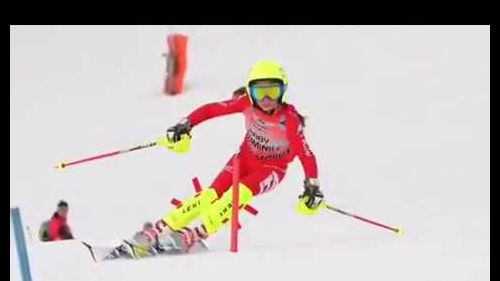 Gli auguri di mikaela shiffrin ad angelica bettoni, giovanissima promessa dello sci italiano