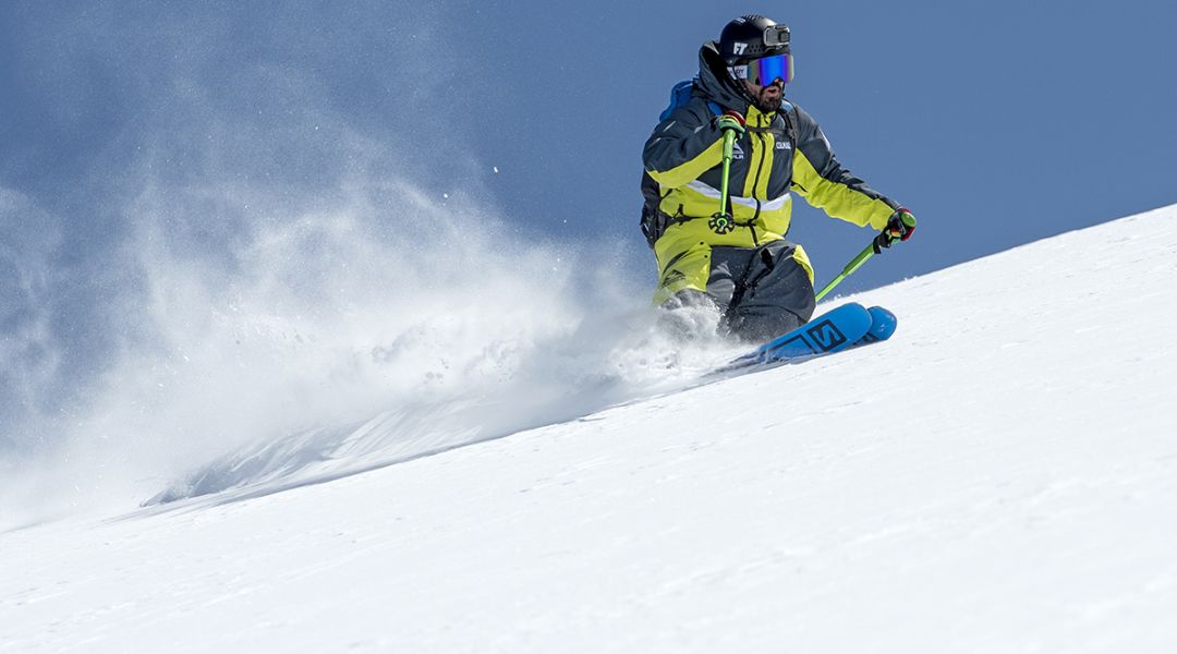 Andrea Bergamasco al test di Salomon QST Blank 112 (2022)