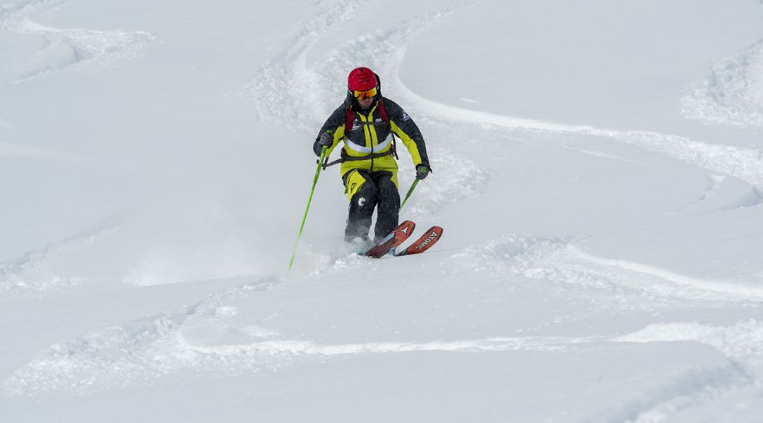 Federico Mezzavilla al test di Atomic Bent 110 (2024)