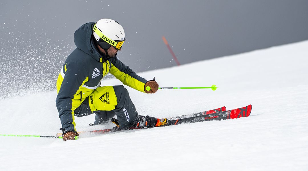 Andrea Mattasoglio al test di Nordica Promachine 130 GW (2024)