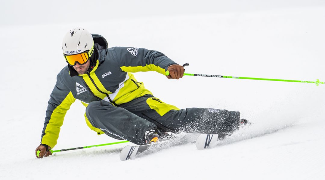 Andrea Mattasoglio al test di Nordica Speedmachine 3 110 (2023)