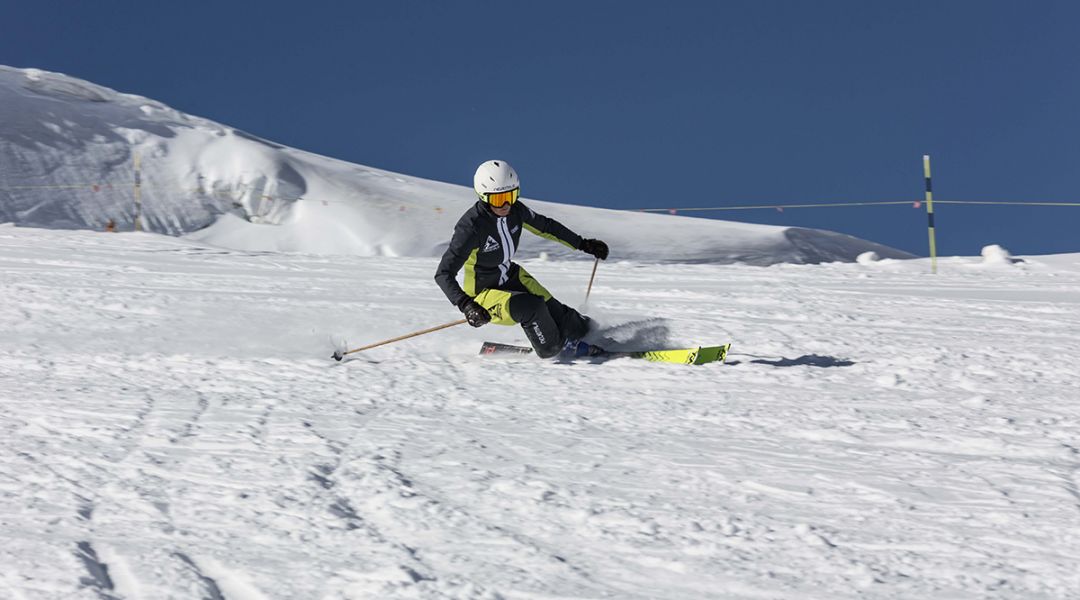 Isabel Anghilante al test di Volkl Racetiger SL Master (2023)