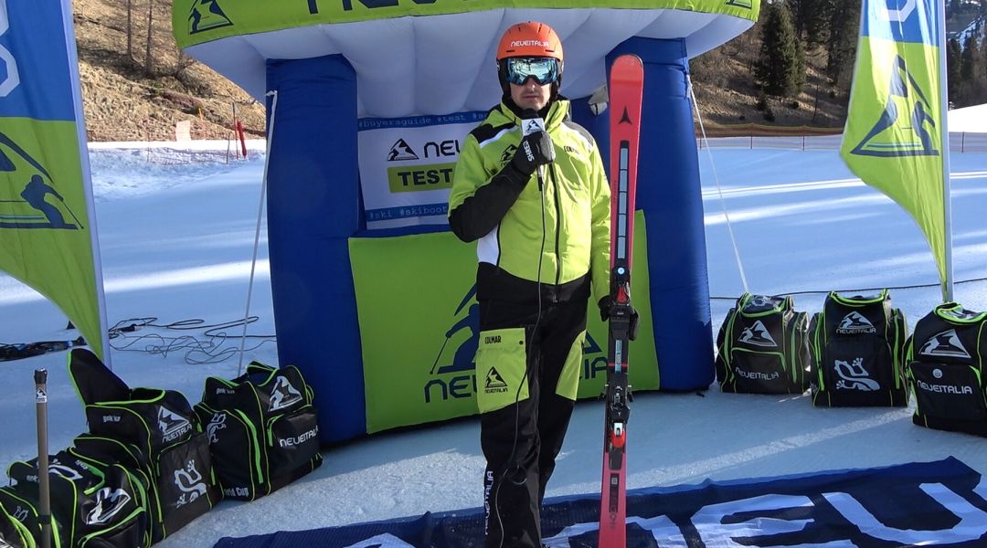 Riccardo Giacomel al test di Atomic Redster G9 Revoshock S (2026)