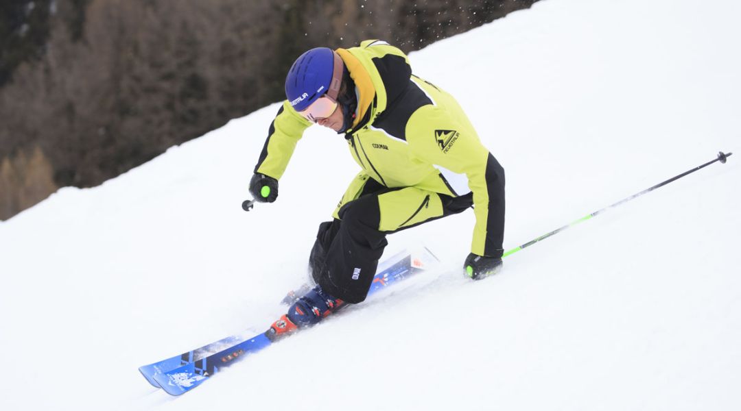 Federico Mezzavilla al test di Dynastar Speed Omeglass Master SL R22 (2025)