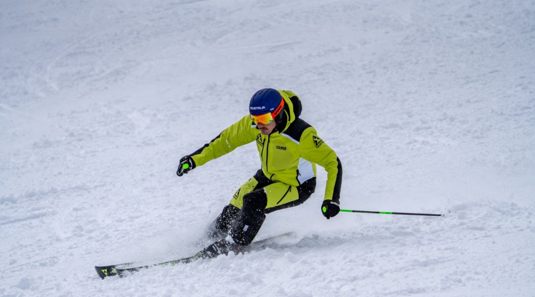 Riccardo Giacomel al test di Fischer RC4 Worldcup RC M-Track (2025)