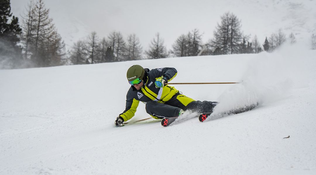Gianluca Branciaroli al test di Volkl Racetiger GS (2023)