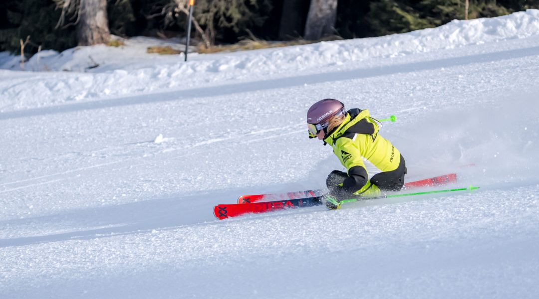 Giulia Gheza al test di Volkl Racetiger GS (2026)