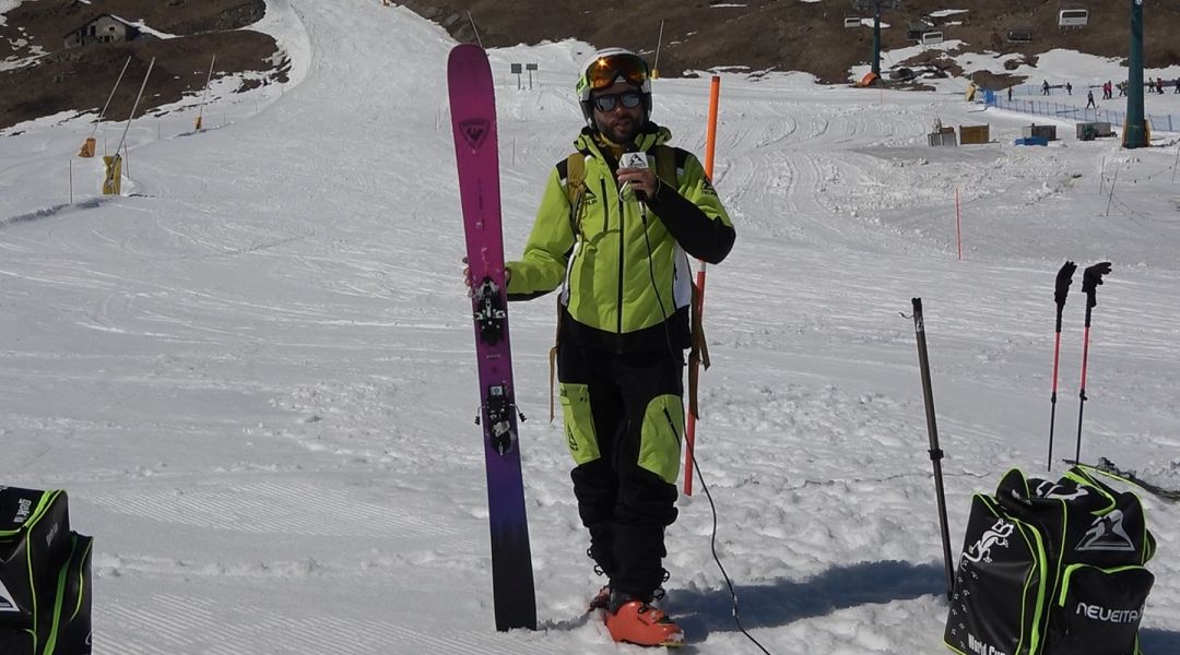 Alberto Ciannamea al test di Rossignol Sender Free 100 (2026)